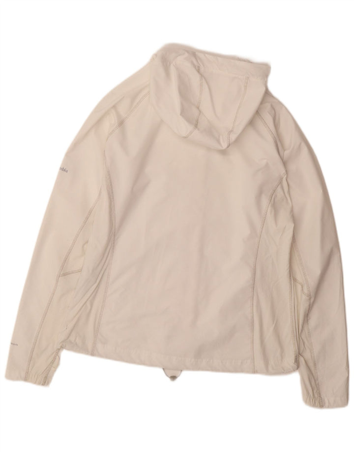 COLUMBIA Womens Interchange Hooded Tracksuit Top Jacket UK 18 XL White