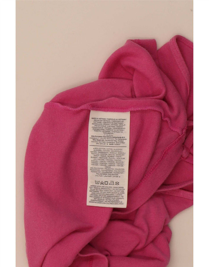Nike Dame Cami Top UK 14 Large Pink Bomuld