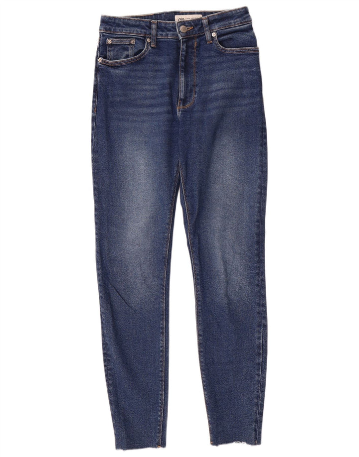 Zara Dame Skinny Jeans EU 40 Medium W30 L28 Blå