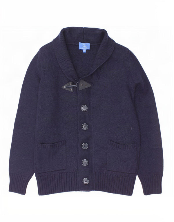 Fay Boys Cardigan Sweater 9-10 År Marineblå Uld