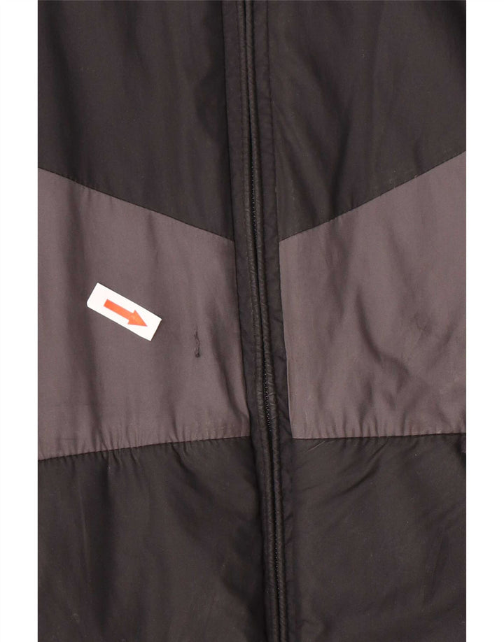 Nike vindjakke med hætte til mænd UK 40 Large Black Colourblock Polyester