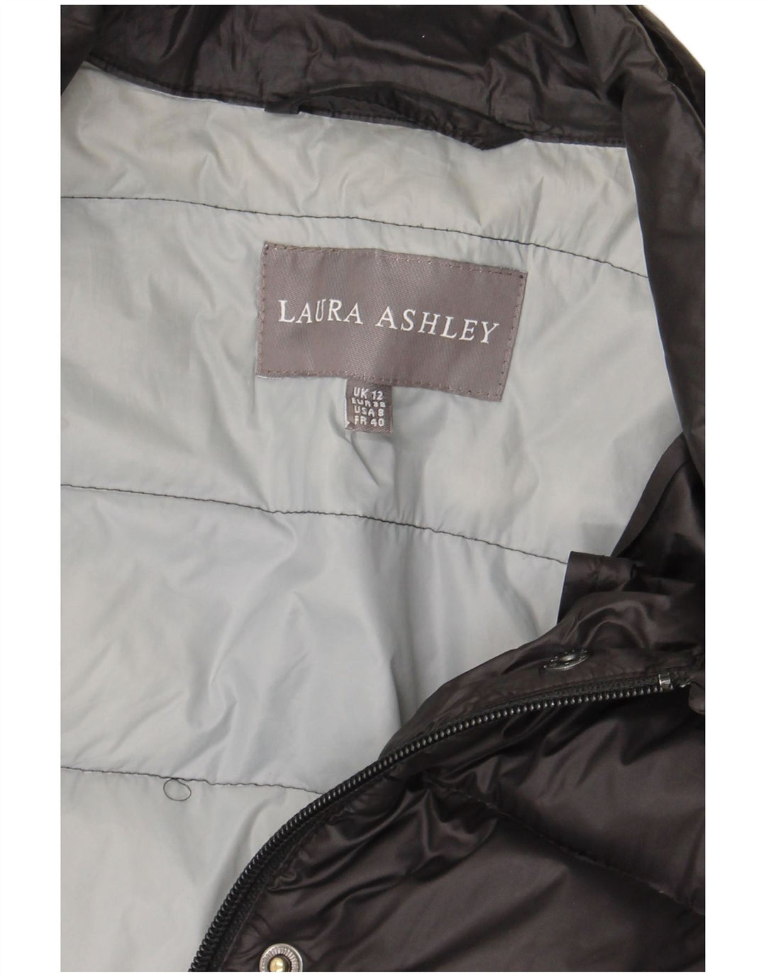 Laura Ashley Dame Polstret Jakke UK 12 Medium Sort