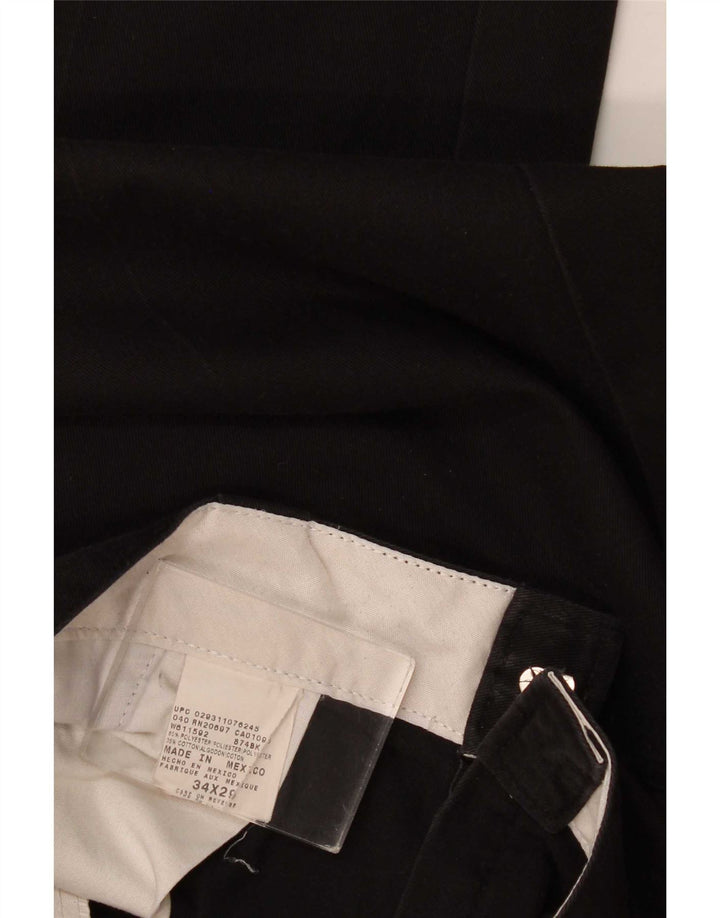 Dickies Lige Chinobukser til mænd W34 L29 Sort polyester