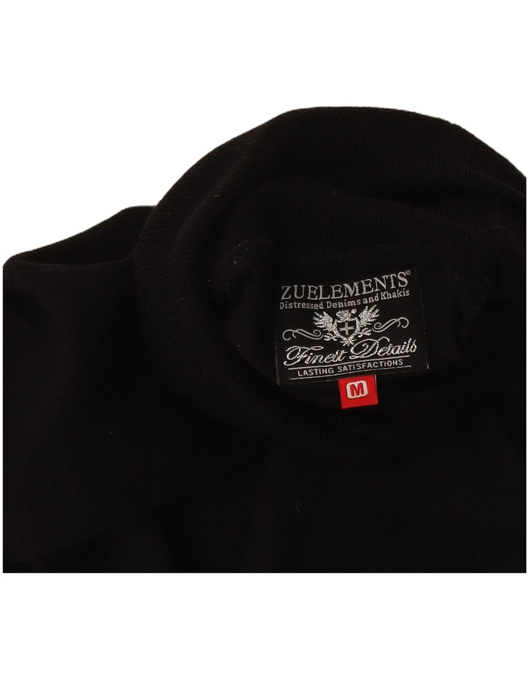 Zu Elements Dame Rullehals Sweater UK 12 Medium Sort