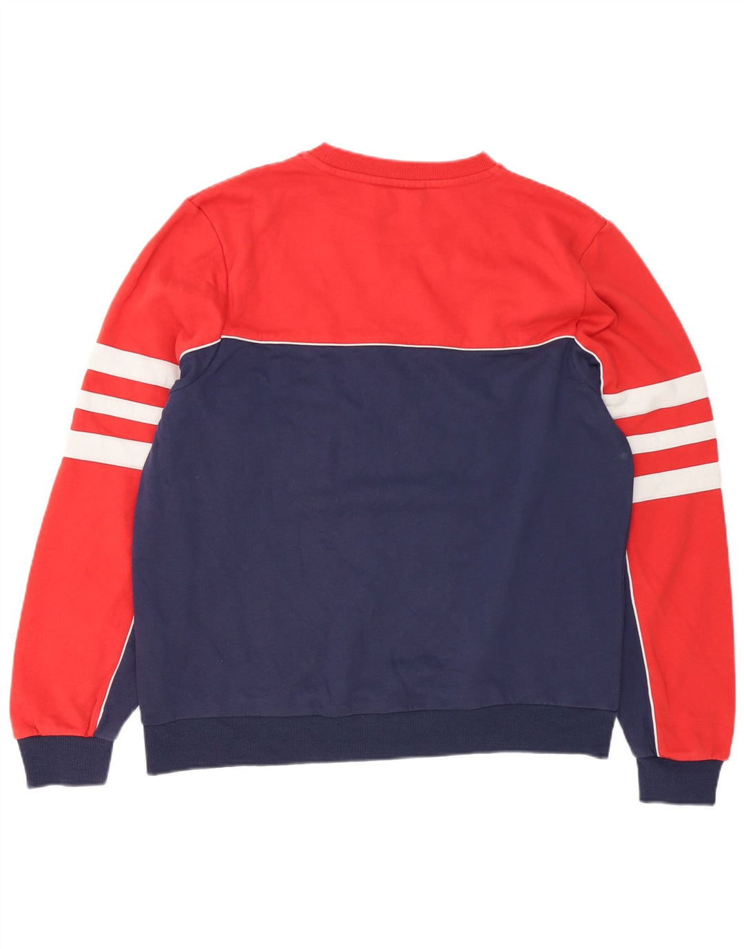 Fila Herre Sweatshirt Jumper XL Rød Colourblock Bomuld