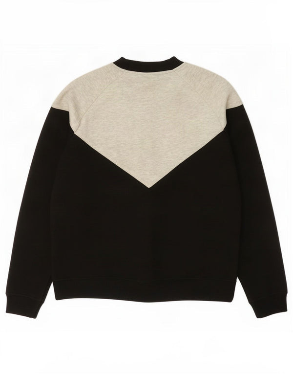 Fila træningsdragt topjakke til kvinder UK 10 Small Black Colourblock Polyester