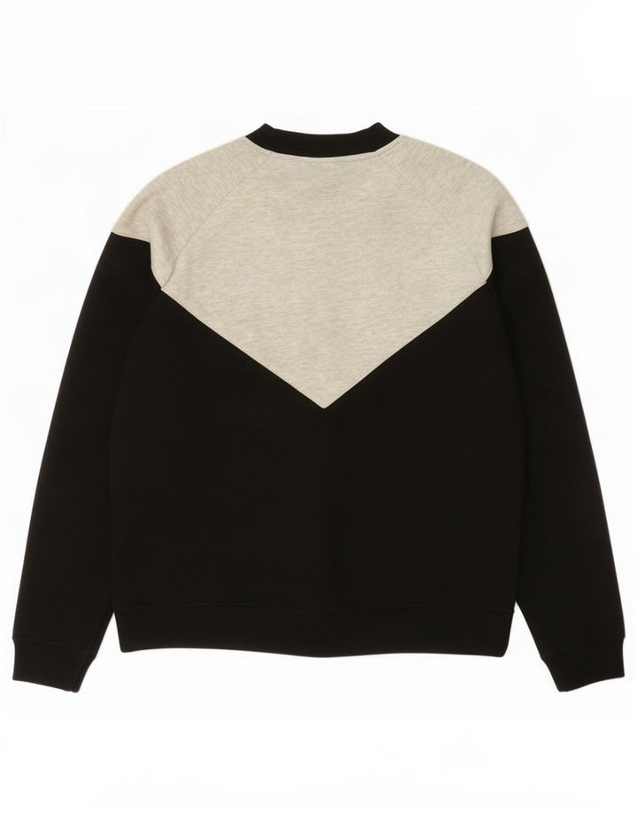 Fila træningsdragt topjakke til kvinder UK 10 Small Black Colourblock Polyester