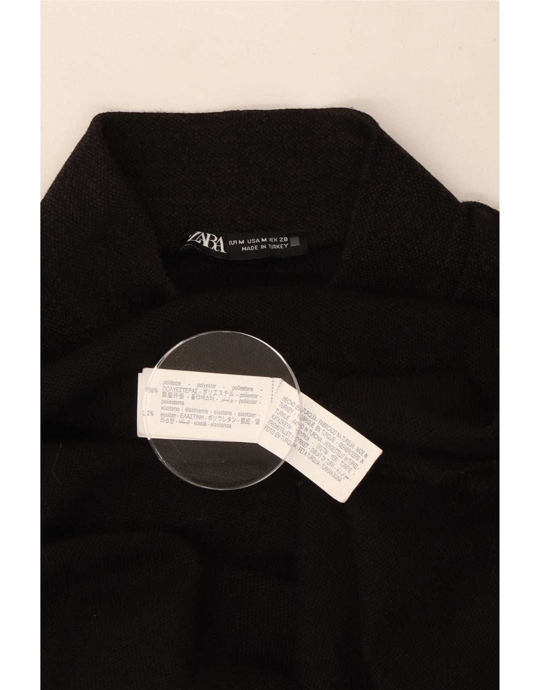 Zara Dame Ærmeløs Basic Kjole UK 12 Medium Brun Polyester