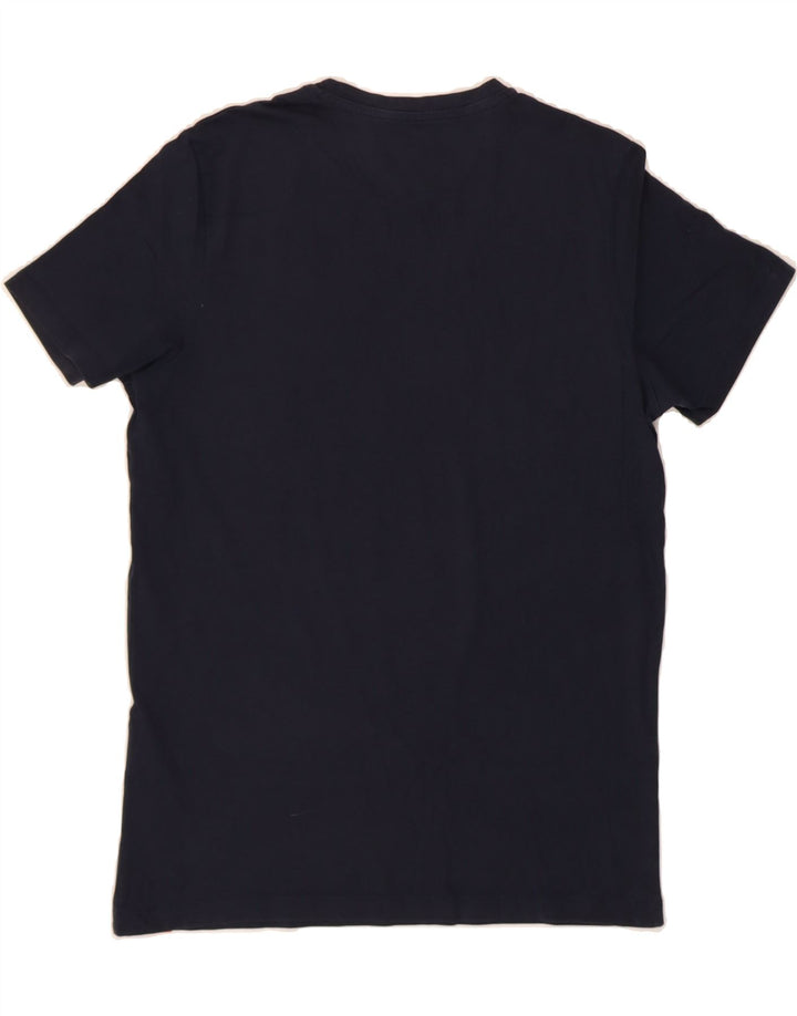 JACK & JONES Mens Graphic T-Shirt Top Medium Navy Blue Cotton Vintage Jack & Jones and Second-Hand Jack & Jones from Messina Hembry 