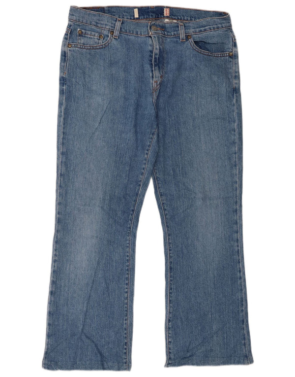 Levi's Dame Højtaljet Bootcut Jeans US 14 XL W34 L26 Blå Bomuld