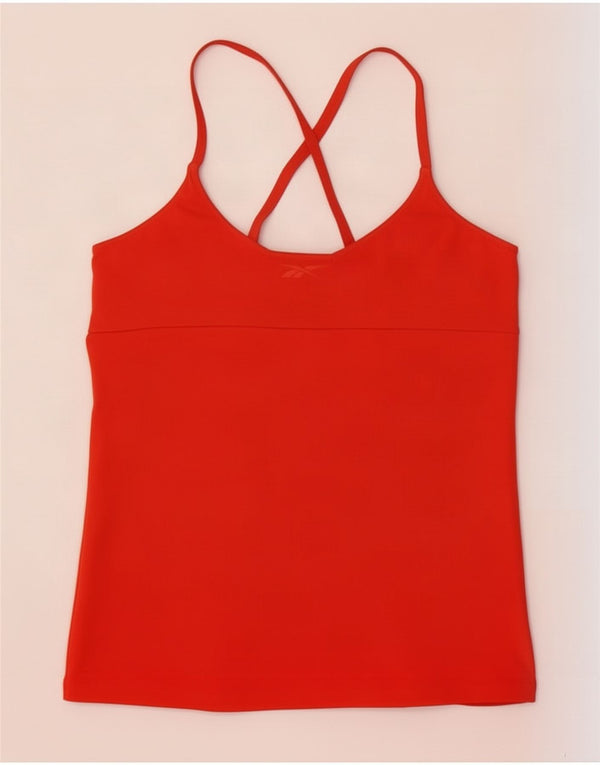 Reebok Dame Cami Top UK 12/14 Medium Orange