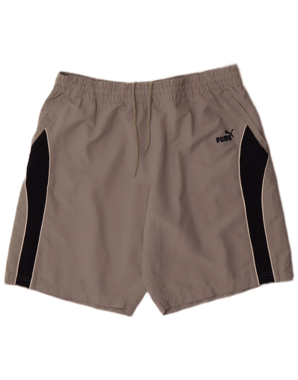 Puma Herre Sportshorts XL Grå Colourblock Polyester