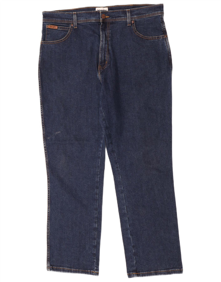 Wrangler Straight Jeans til mænd W36 L30 Blå