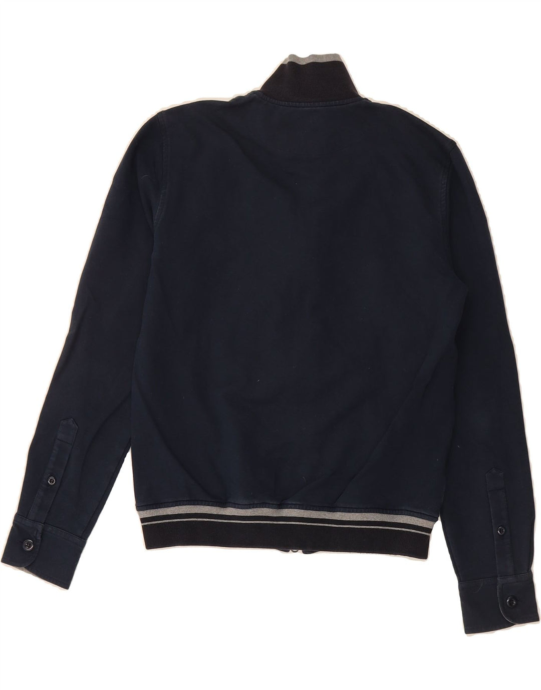 FAY Womens Tracksuit Top Jacket UK 14 Medium Navy Blue Cotton Vintage Fay and Second-Hand Fay from Messina Hembry 