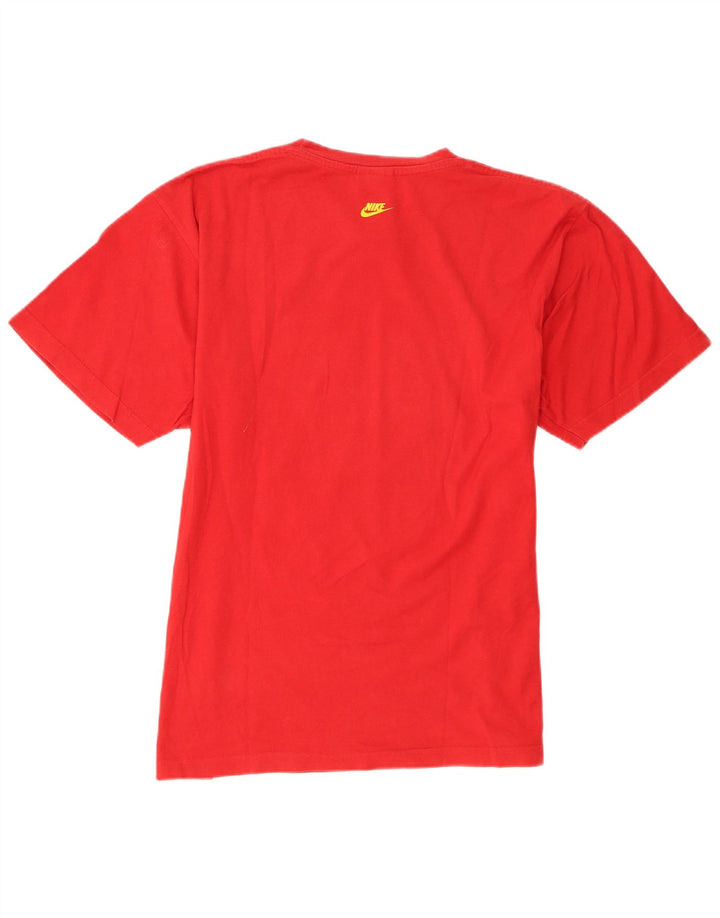 Nike Herre Regular Graphic T-Shirt Top Stor Rød Bomuld