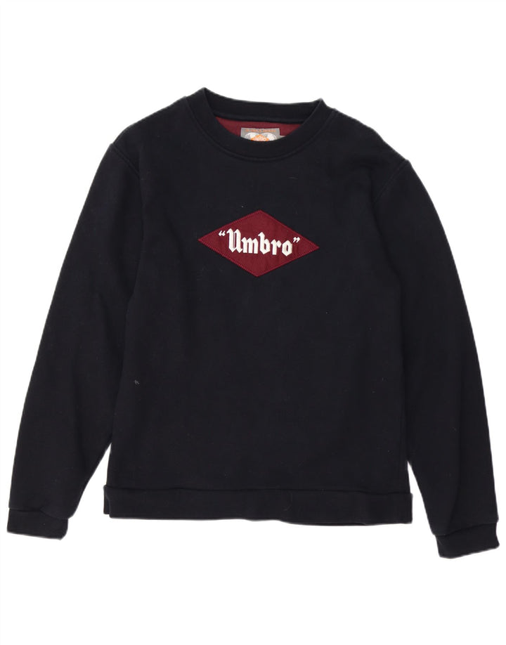 UMBRO Grafisk sweatshirt til mænd, lille sort bomuld