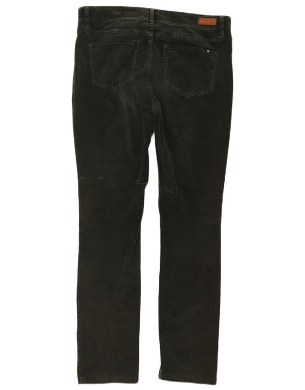 Tommy Hilfiger Womens Slim Corduroy Trousers US 10 Large W36 L30 Khaki