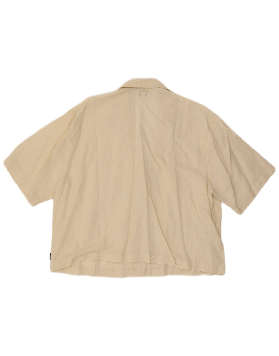 Wrangler kortærmet oversized skjorte til kvinder UK 16 Large Off White