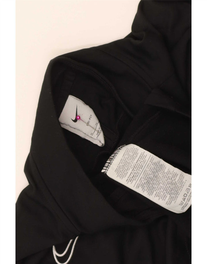 Nike Herre Dri Fit Pullover med lynlås-hals træningsdragt Top XL Sort Colourblock