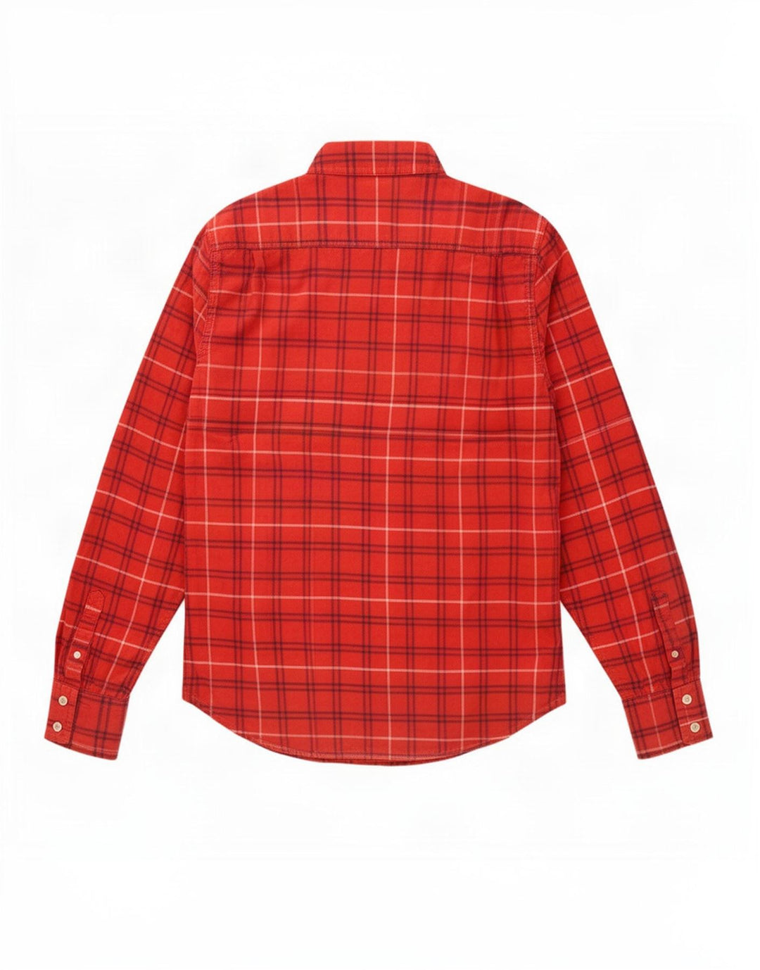 Superdry Flanelskjorte til mænd, stor rød ternet bomuld