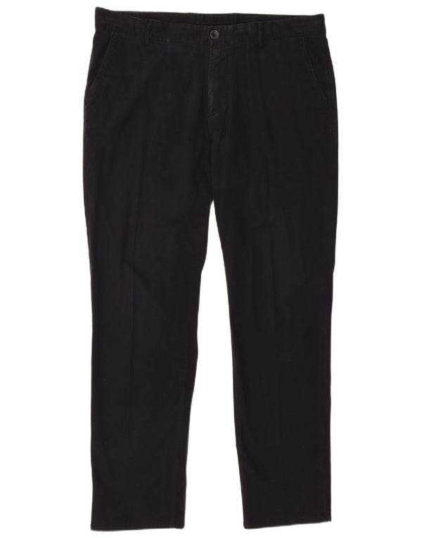 MASSIMO DUTTI Herre Regular Fit Chinobukser EU 44 Large W34 L31 Sort