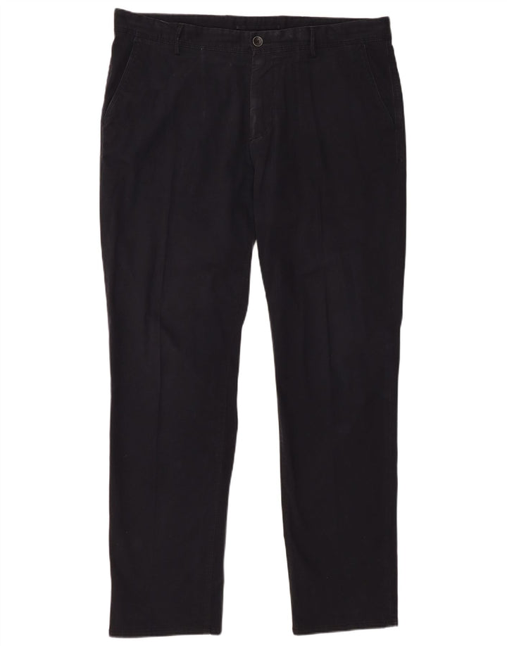 MASSIMO DUTTI Herre Regular Fit Chinobukser EU 44 Large W34 L31 Sort