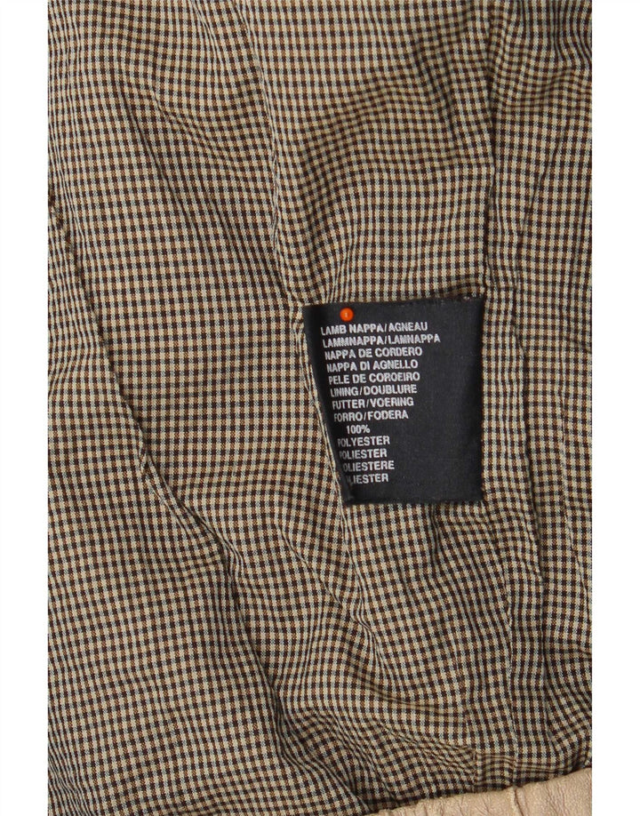 Vintage herre læderjakke UK 42 XL Beige
