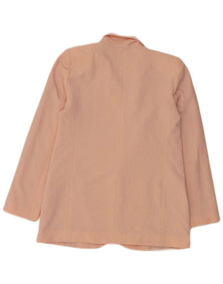 Oasis Dame 1 Knap Blazer Jacket UK 10 Small Pink Polyester