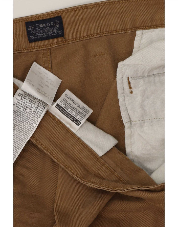 Levi's Herre tilspidsede Cargo-bukser W48 L32 brun bomuld