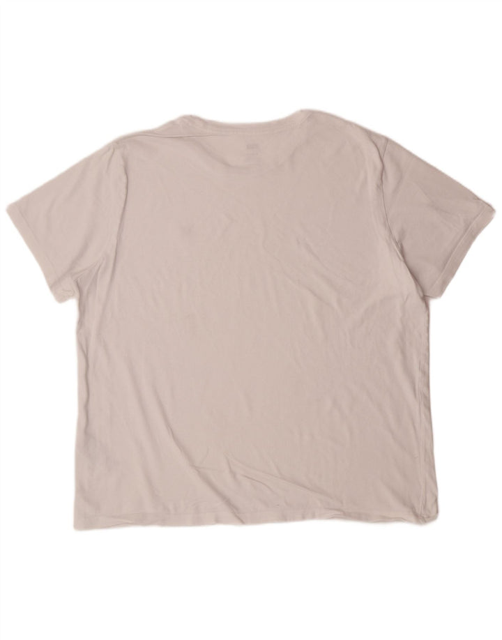 LEVI'S Herre Standard Fit T-Shirt Top XL Hvid Bomuld