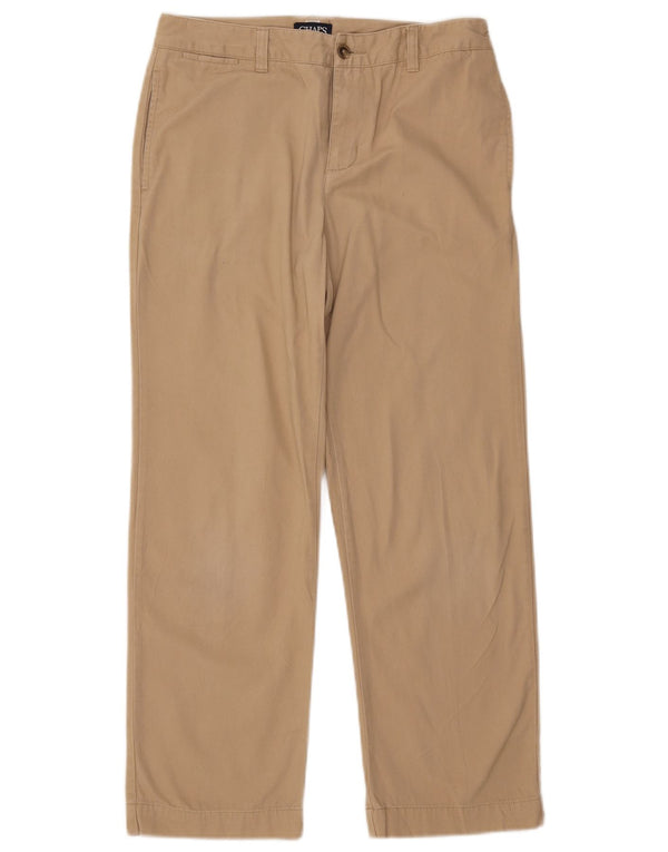 Chaps Boys Husky Straight Chino Bukser 11-12 år W29 L26 Beige Bomuld