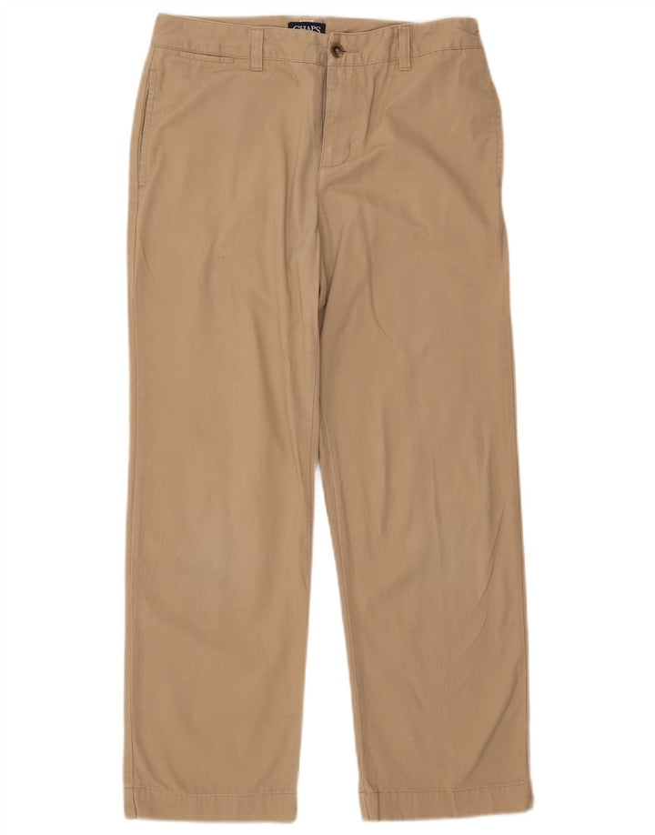 Chaps Boys Husky Straight Chino Bukser 11-12 år W29 L26 Beige Bomuld
