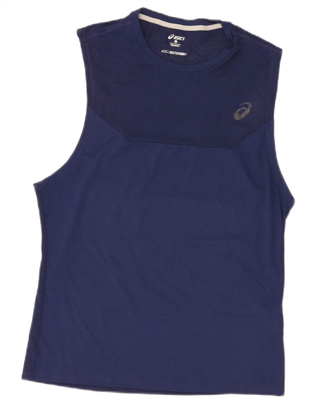 Asics Damevest Top UK 16 Large Navy Blue Polyester