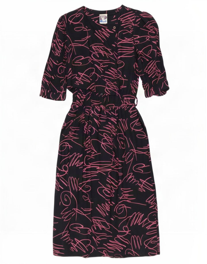 Yessica Womens By C&A Abstrakt mønster Maxikjole EU 40 Medium Sort