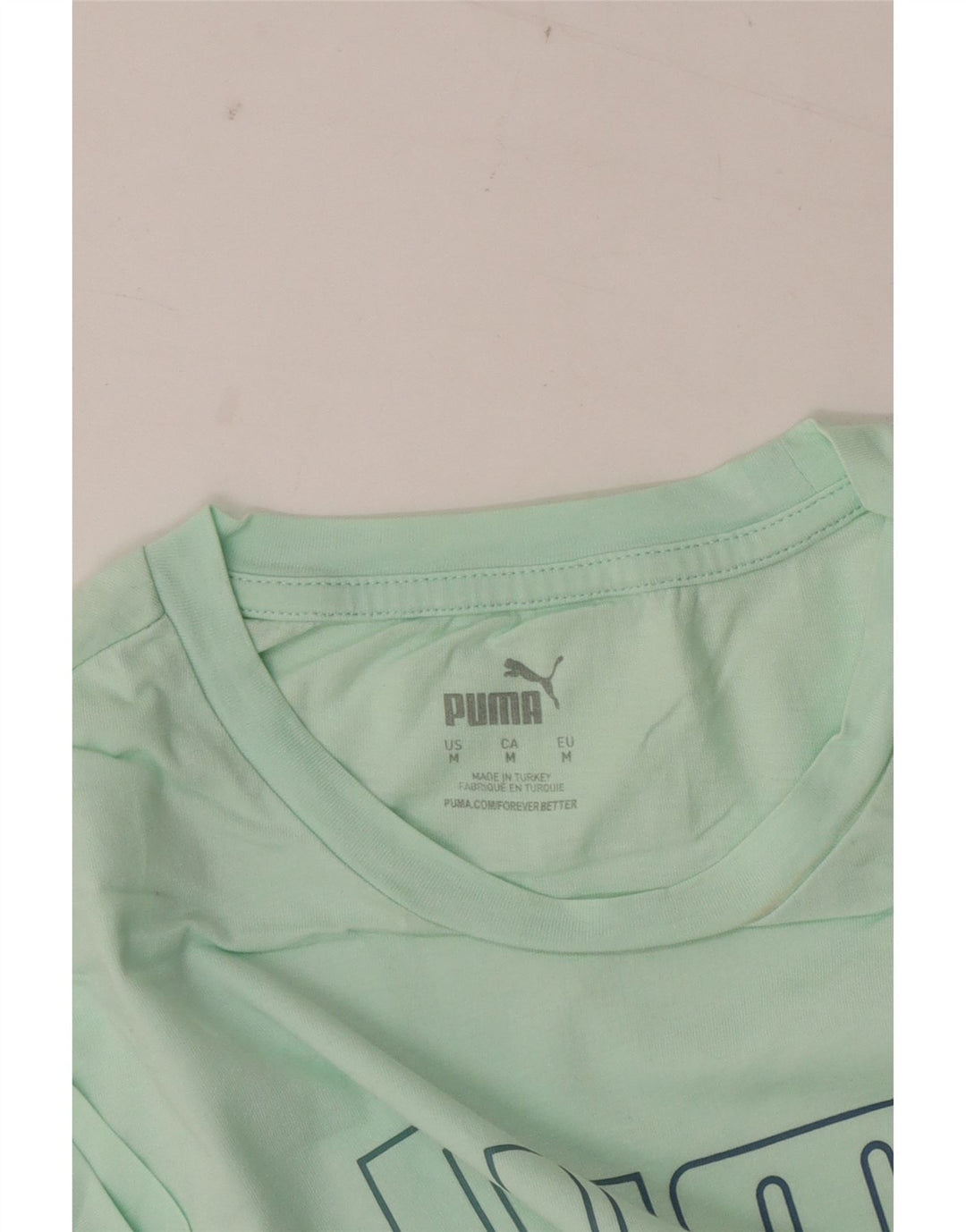 Puma Grafisk T-shirt top til kvinder DK 14 Medium Grøn