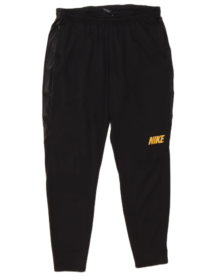 Nike Herre Dri Fit Grafisk træningsdragt Bukser Medium Sort Polyester