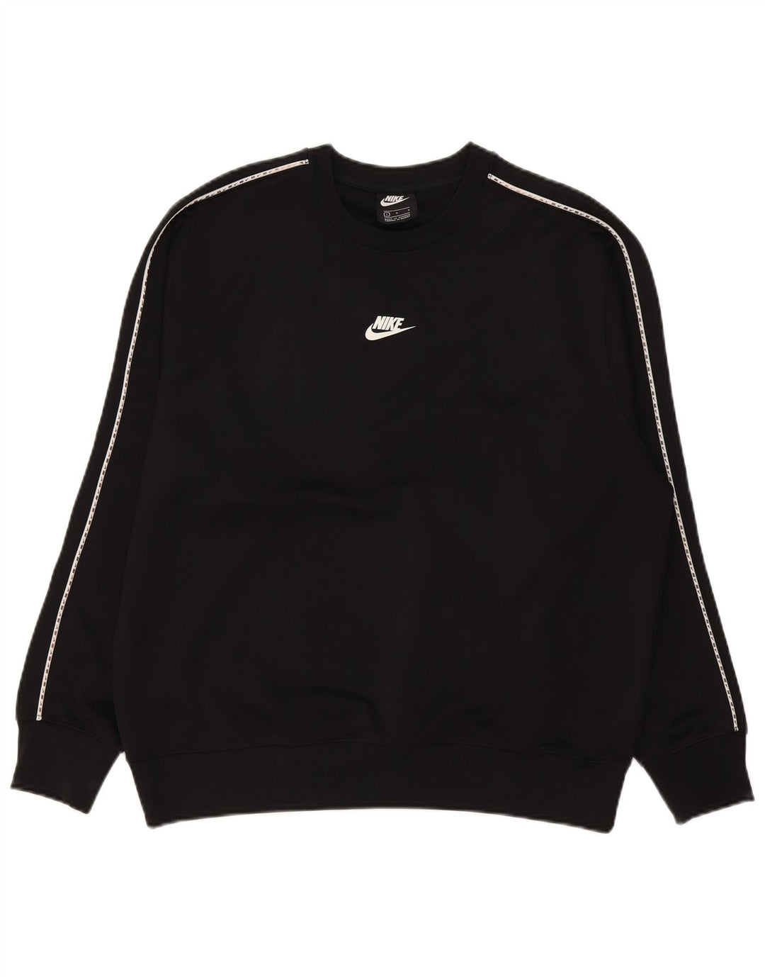 Nike grafisk sweatshirt til mænd, stor sort polyester