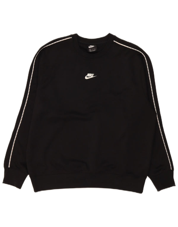 Nike grafisk sweatshirt til mænd, stor sort polyester