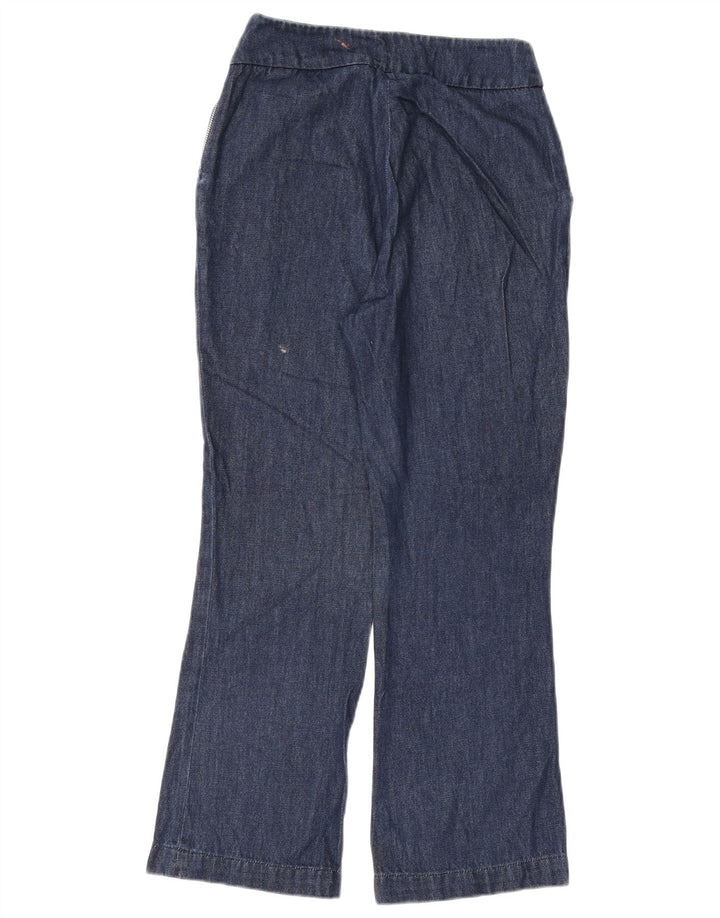 Zara Dame Bootcut Jeans XS W24 L26 Marineblå