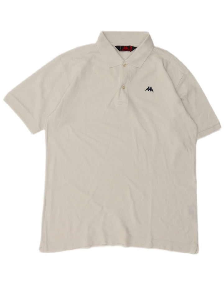 Kappa herre poloshirt Medium hvid bomuld