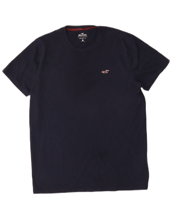 Hollister Herre T-shirt Top Medium Marineblå Bomuld
