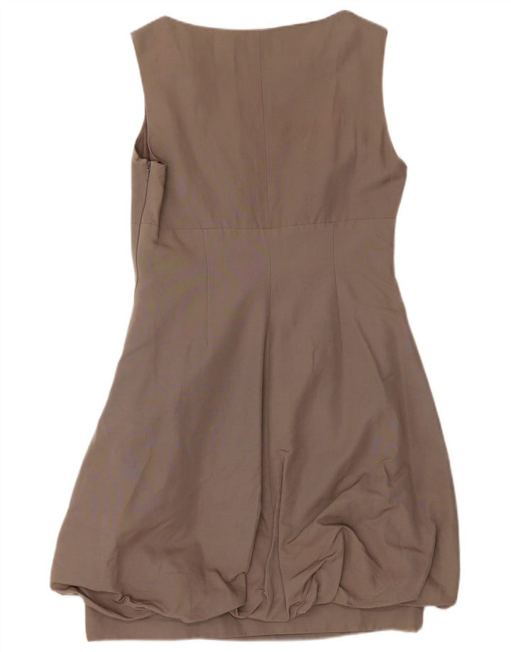 Coast Dame Ærmeløs Bubble Dress UK 10 Small Grey Cotton