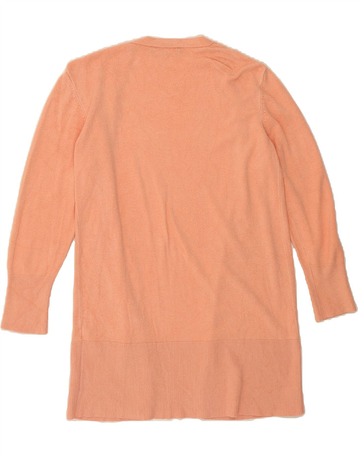 OASIS Womens Longline Open Cardigan Sweater UK 16 Large Orange Viscose Vintage Oasis and Second-Hand Oasis from Messina Hembry 