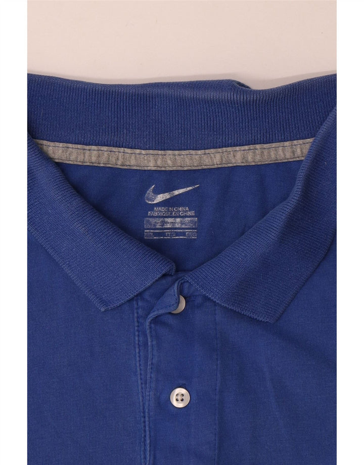 Nike herre poloskjorte 2XL blå bomuld