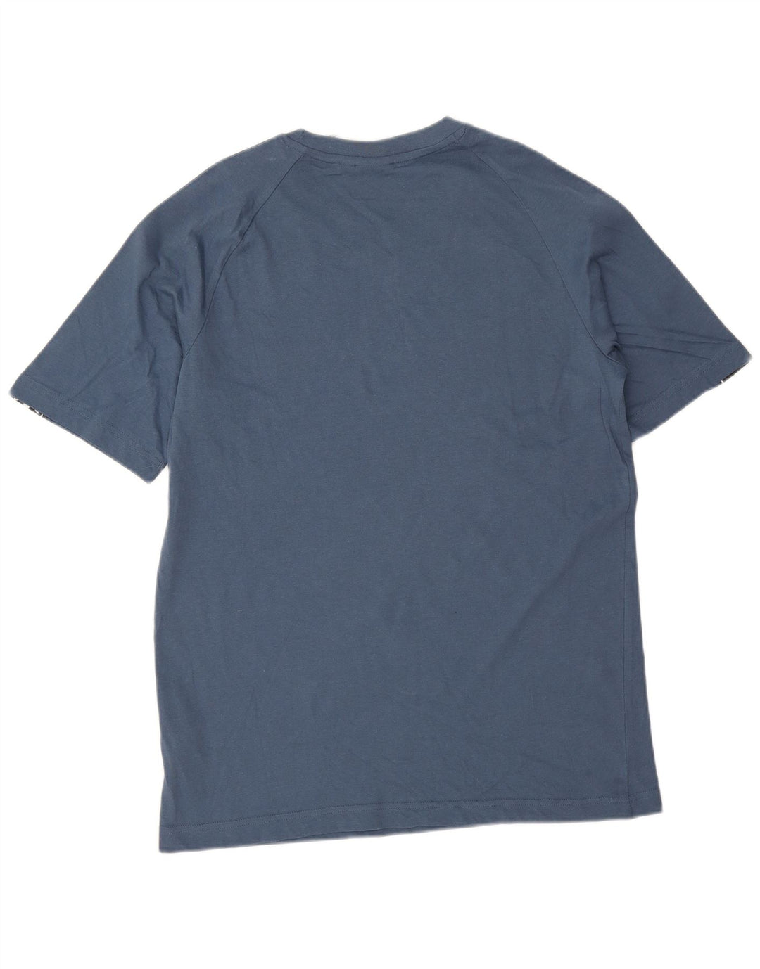 Adidas Herre grafisk T-shirt Top Medium Blue Colourblock Bomuld