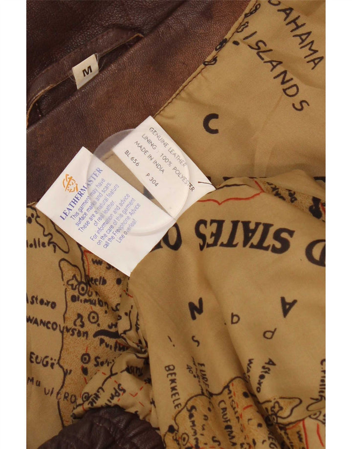 Vintage herre læderjakke UK 38 Medium Brown