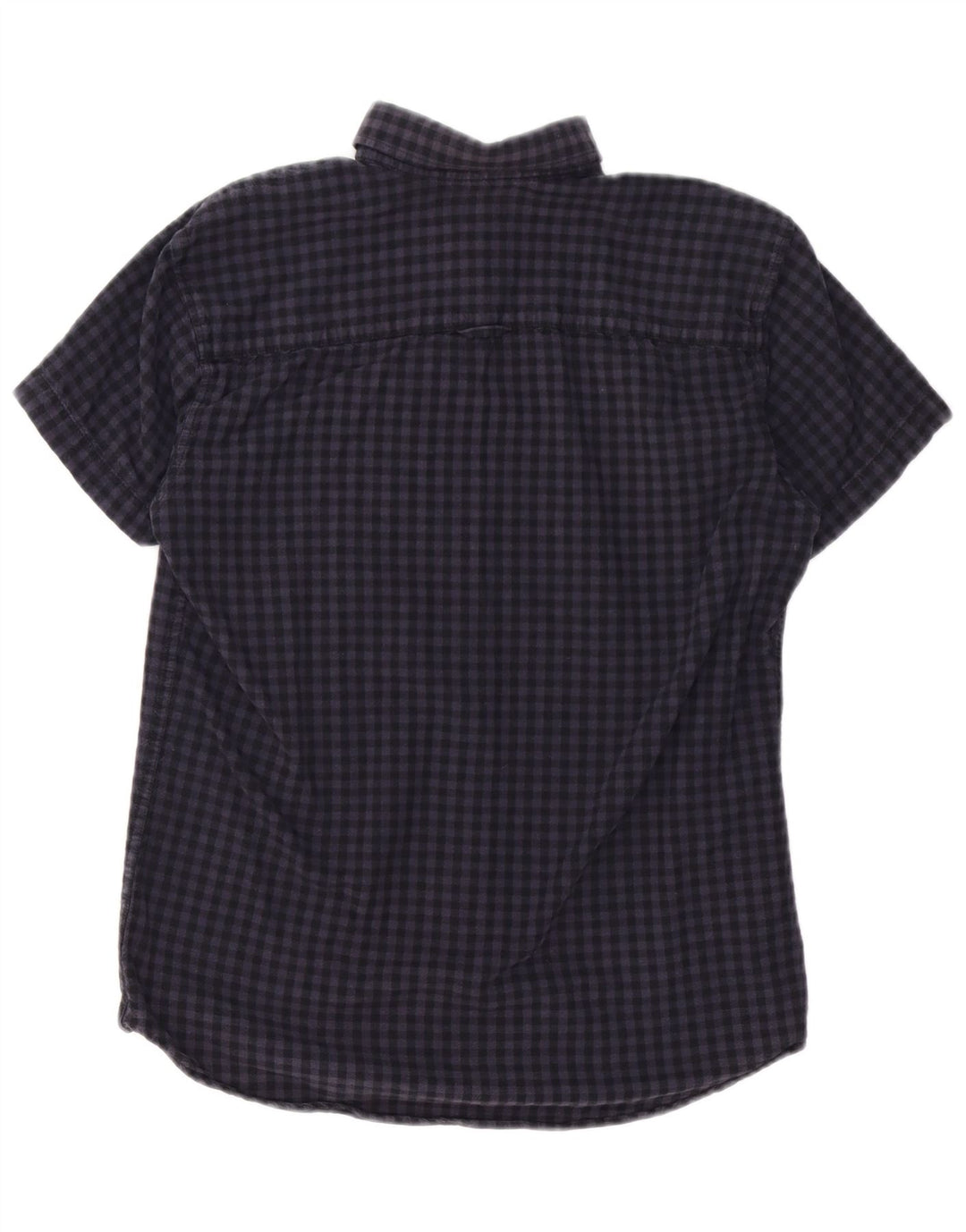Jack & Jones Kortærmet Herreskjorte med normal pasform, lille marineblå Gingham