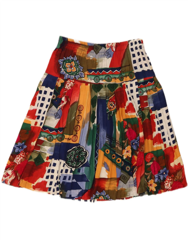 VINTAGE Womens Abstract Pattern A-Line Skirt Large W28  Multicoloured