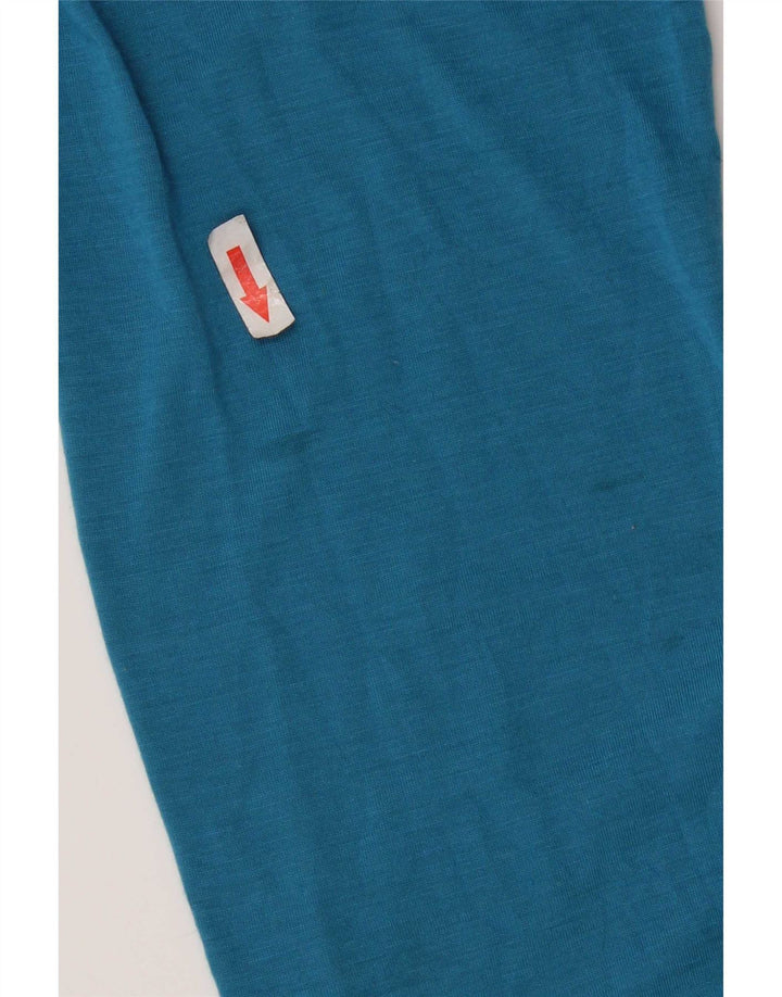 Under Armour Herre Heat Gear Zip Neck Pullover Træningsdragt Top Stor Blå