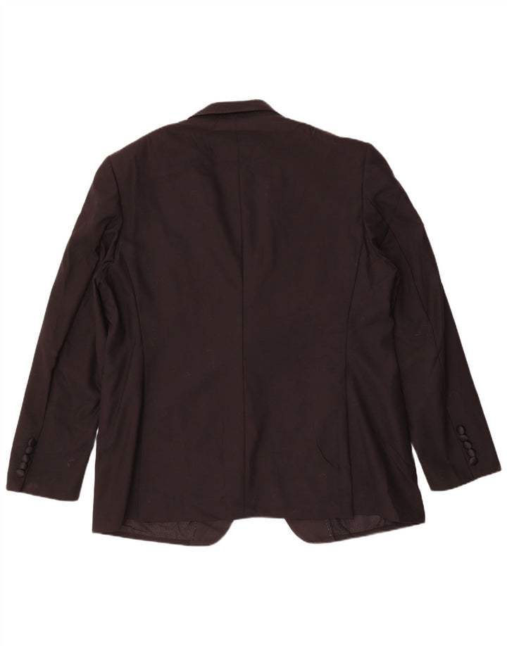 Marks & Spencer Herre 1-knap blazerjakke UK 46 XL Sort Ny uld